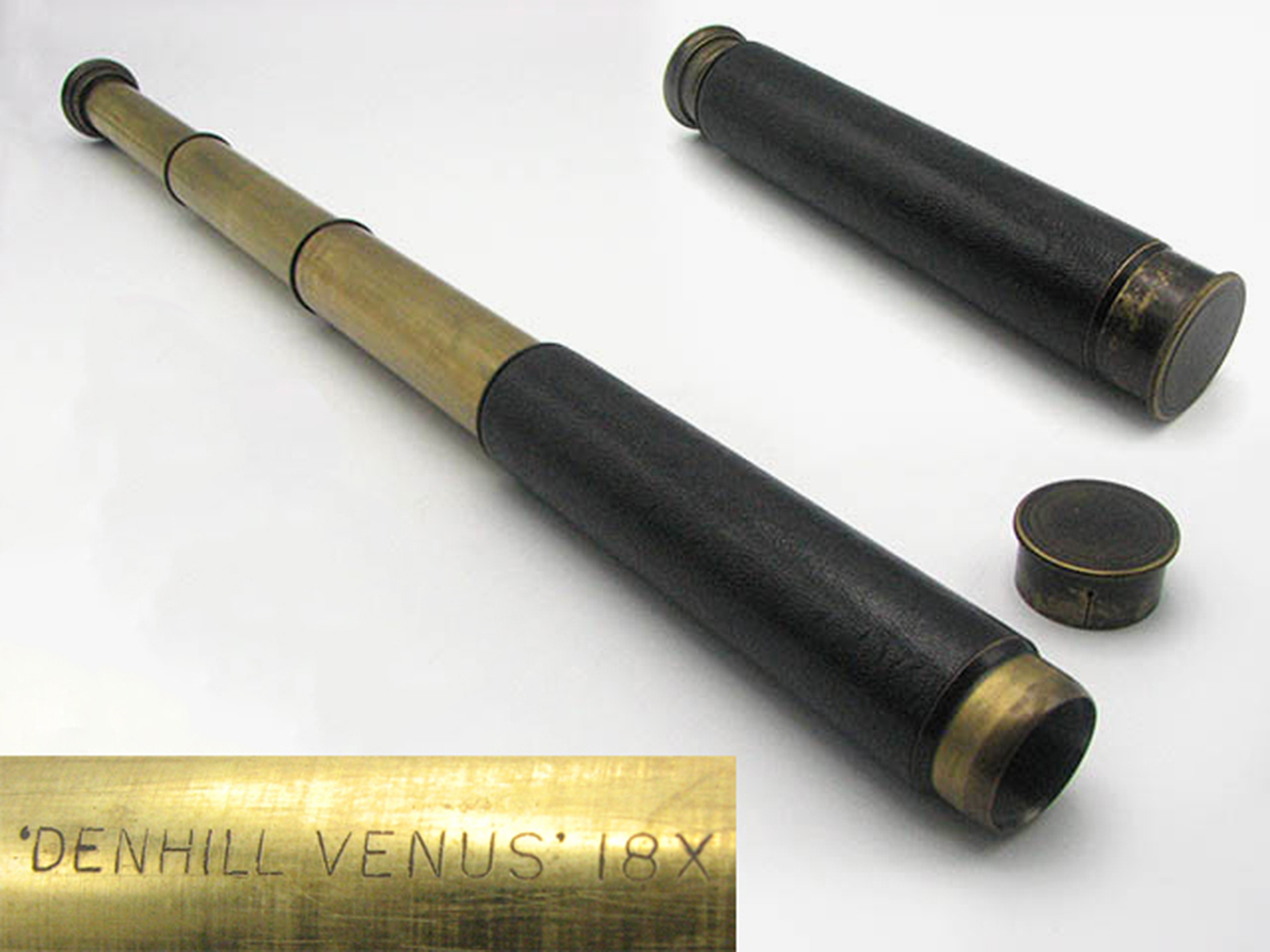 Denhill de Luxe 3 draw field telescope made by Broadhurst Clarkson